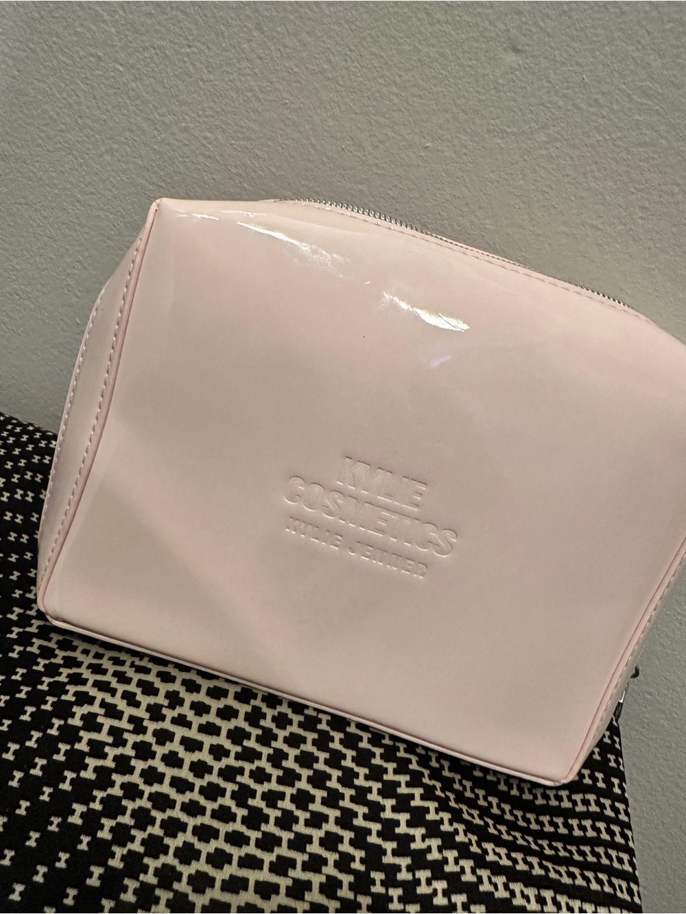 Kylie Cosmetics Pink Patent Makeup Pouch